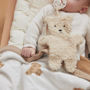 pacifier cloth teddy bear natural