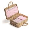 palm suitcase baby doll basket