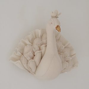 peacock kids wall decor ivory