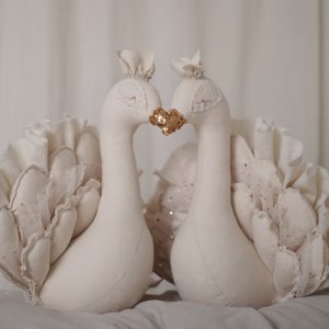 peacock kids wall decor ivory
