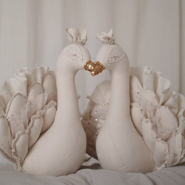 peacock kids wall decor ivory