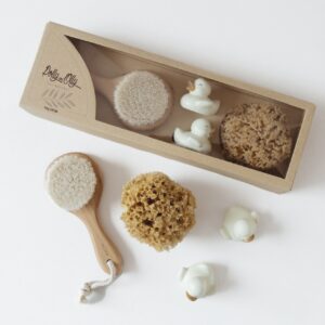 polly and olly natural baby bath set