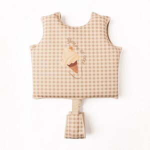 puddlies swim vest vintage squares