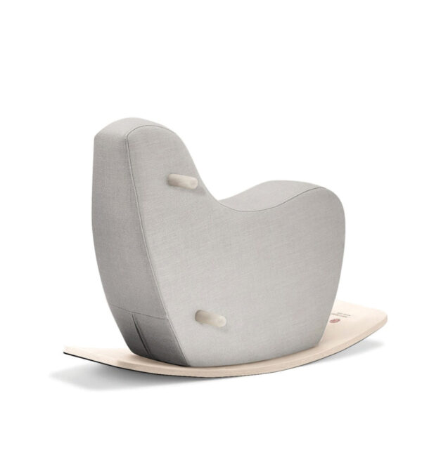 toddler rocking horse pale grey