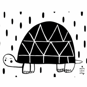 kids poster turtle