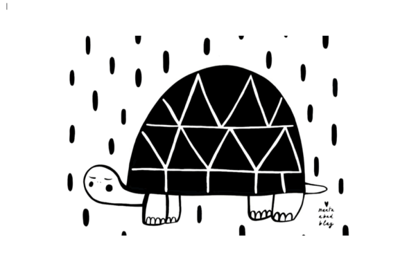 kids poster turtle