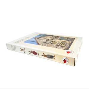 latches board rabbit house toy