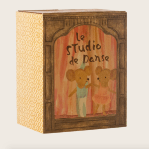 ballet mice in dance studio, little sister and brother