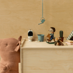 maileg cowboy mouse on rocking horse, little brother