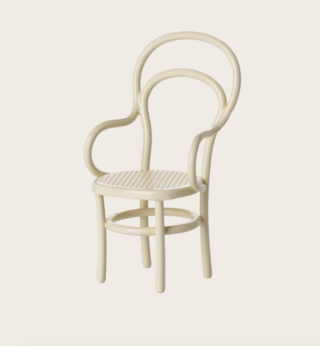 maileg vintage chair mouse off white