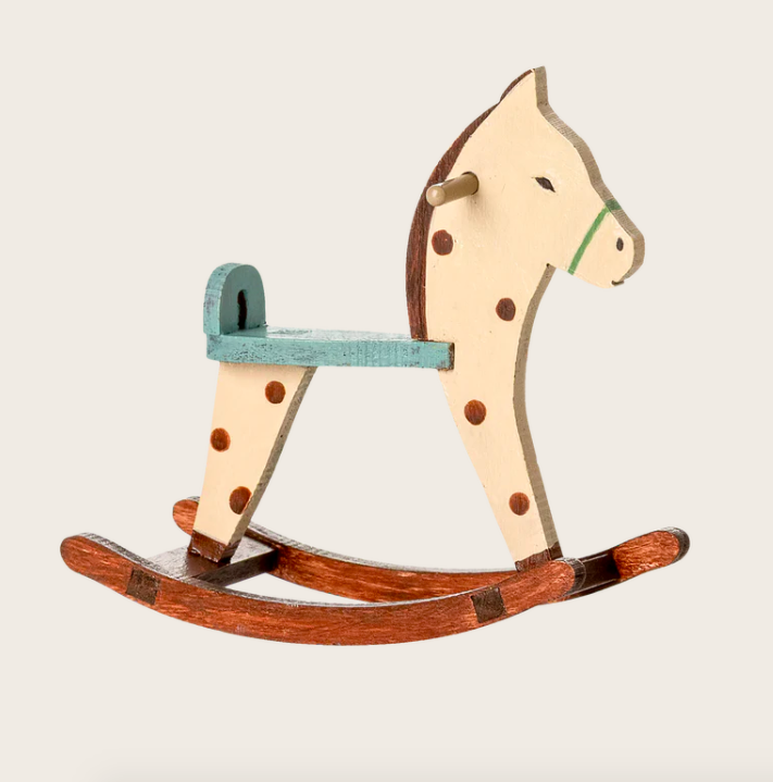 maileg rocking horse mouse spotted