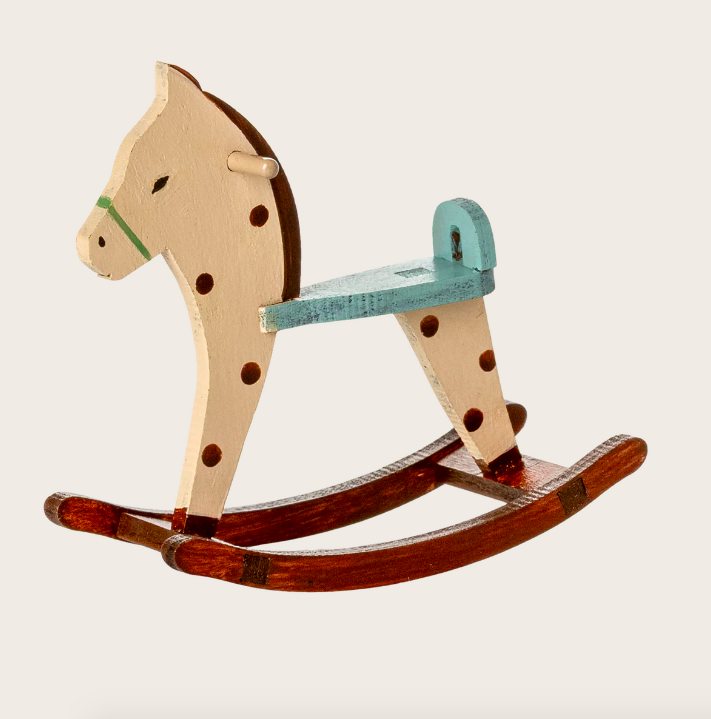maileg rocking horse mouse spotted