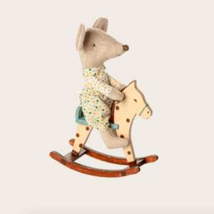 maileg rocking horse mouse spotted