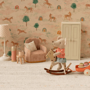 maileg rocking horse mouse spotted