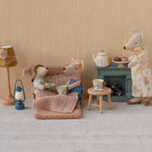 maileg sofa bed mouse dots