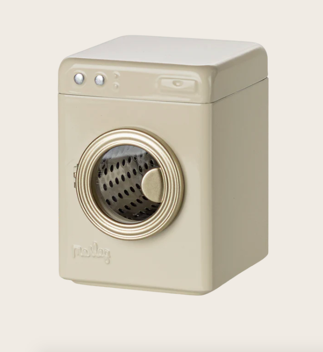 maileg washing machine mouse off white
