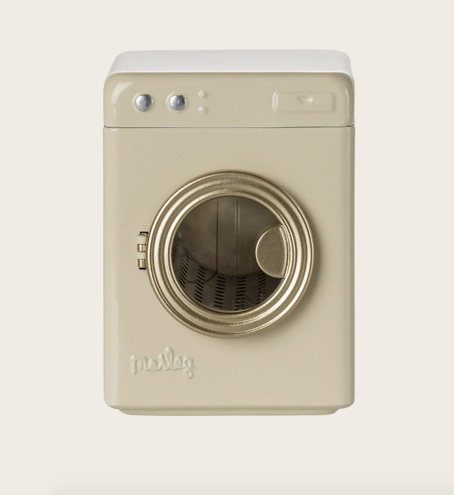 maileg washing machine mouse off white