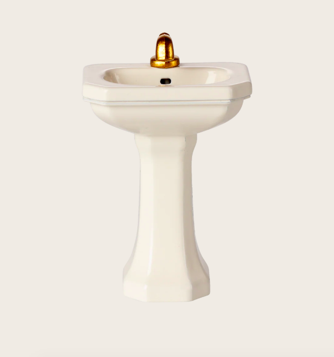maileg bathroom sink mouse off white