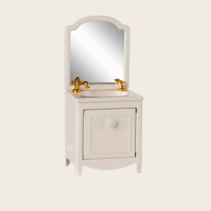 maileg sink dresser mouse off white