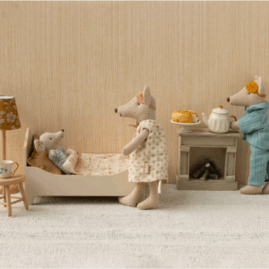 maileg bed mouse off white