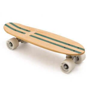 wooden kids skateboard green