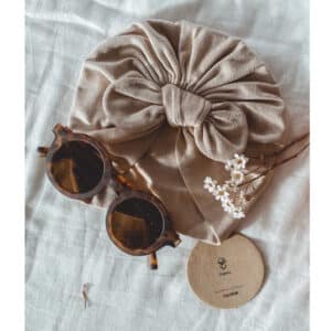 kids turban hibbie clay taupe