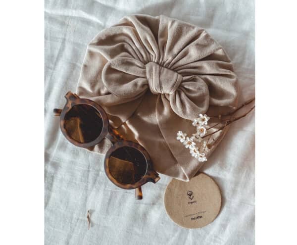 kids turban hibbie clay taupe