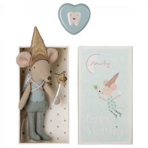 maileg tooth fairy mouse toy in matchbox big brother