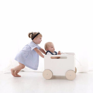 toy chest on wheels white