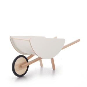toy wheelbarrow white
