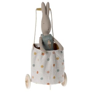 maileg trolley toy multi dots yellow