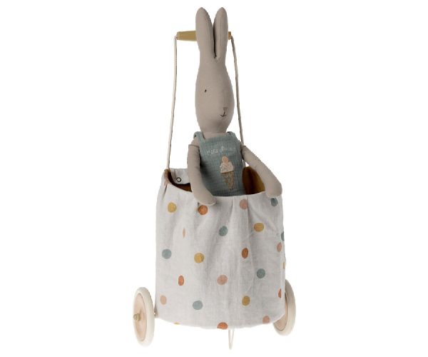 maileg trolley toy multi dots yellow