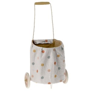 maileg trolley toy multi dots yellow
