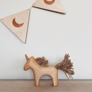 unicorn wooden toy