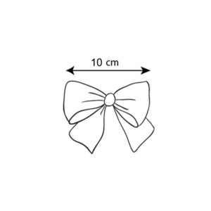 velvet bow hair clip linen