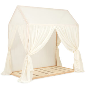 toddler bed vera + canopy lace cover + mattress