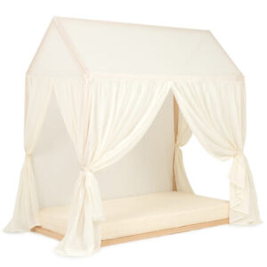 toddler bed vera + canopy lace cover + mattress