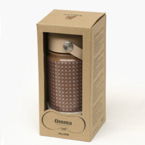 water bottle stainless steel vintage squares