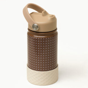 water bottle stainless steel vintage squares