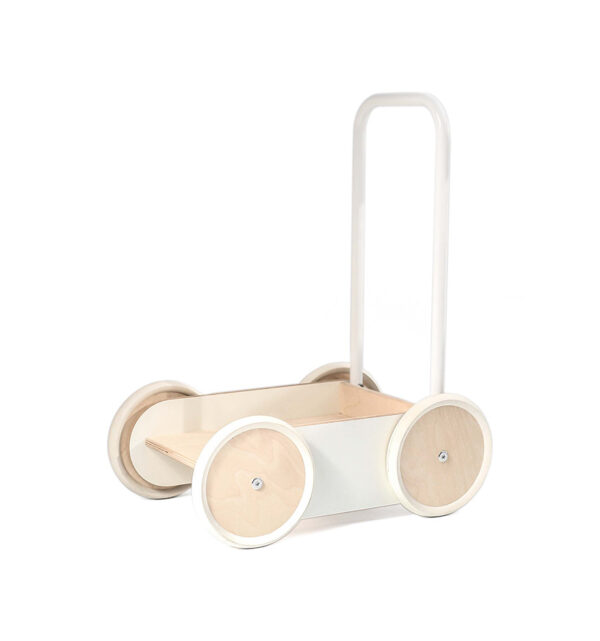 wooden baby walker white