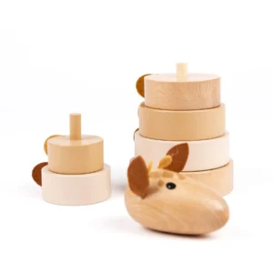 wooden pyramid giraffe leonie