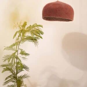 yurt lampshade small coral cumulus